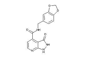 3-keto-N-piperonyl-1,2-dihydropyrazolo[3,4-b]pyridine-4-carboxamide