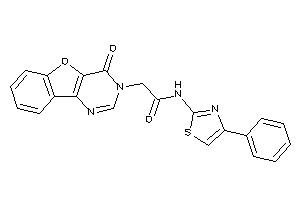 2-(4-ketobenzofuro[3,2-d]pyrimidin-3-yl)-N-(4-phenylthiazol-2-yl)acetamide