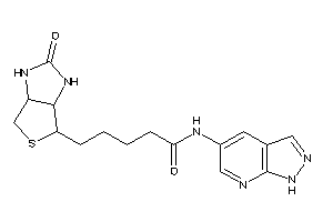 5-(2-keto-1,3,3a,4,6,6a-hexahydrothieno[3,4-d]imidazol-4-yl)-N-(1H-pyrazolo[3,4-b]pyridin-5-yl)valeramide