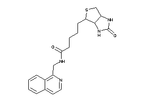 N-(1-isoquinolylmethyl)-5-(2-keto-1,3,3a,4,6,6a-hexahydrothieno[3,4-d]imidazol-4-yl)valeramide