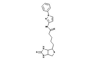 5-(2-keto-1,3,3a,4,6,6a-hexahydrothieno[3,4-d]imidazol-4-yl)-N-(1-phenylpyrazol-3-yl)valeramide