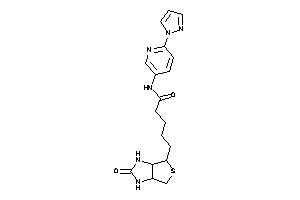 5-(2-keto-1,3,3a,4,6,6a-hexahydrothieno[3,4-d]imidazol-4-yl)-N-(6-pyrazol-1-yl-3-pyridyl)valeramide