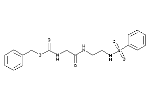 N-[2-[2-(benzenesulfonamido)ethylamino]-2-keto-ethyl]carbamic Acid Benzyl Ester