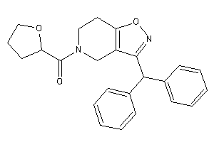(3-benzhydryl-6,7-dihydro-4H-isoxazolo[4,5-c]pyridin-5-yl)-(tetrahydrofuryl)methanone