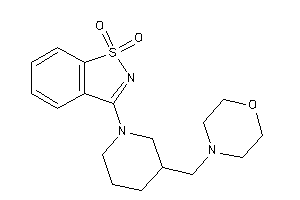 3-[3-(morpholinomethyl)piperidino]-1,2-benzothiazole 1,1-dioxide