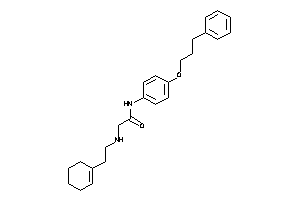 Image of 2-(2-cyclohexen-1-ylethylamino)-N-[4-(3-phenylpropoxy)phenyl]acetamide
