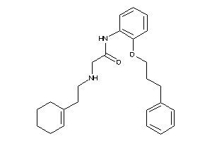 2-(2-cyclohexen-1-ylethylamino)-N-[2-(3-phenylpropoxy)phenyl]acetamide