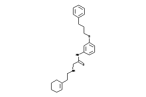2-(2-cyclohexen-1-ylethylamino)-N-[3-(3-phenylpropoxy)phenyl]acetamide