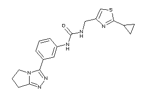 1-[(2-cyclopropylthiazol-4-yl)methyl]-3-[3-(6,7-dihydro-5H-pyrrolo[2,1-c][1,2,4]triazol-3-yl)phenyl]urea