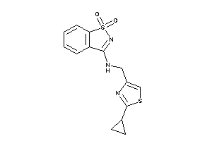 (2-cyclopropylthiazol-4-yl)methyl-(1,1-diketo-1,2-benzothiazol-3-yl)amine