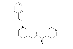 N-[(1-phenethyl-3-piperidyl)methyl]tetrahydropyran-4-carboxamide