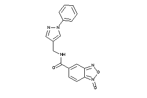 Image of 1-keto-N-[(1-phenylpyrazol-4-yl)methyl]benzofurazan-5-carboxamide