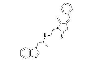 N-[2-(5-benzal-2,4-diketo-thiazolidin-3-yl)ethyl]-2-indol-1-yl-acetamide