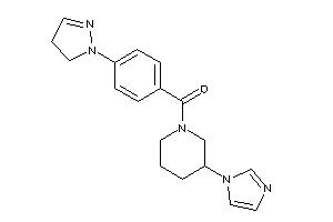 (3-imidazol-1-ylpiperidino)-[4-(2-pyrazolin-1-yl)phenyl]methanone