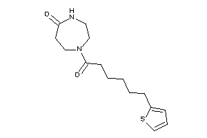 1-[6-(2-thienyl)hexanoyl]-1,4-diazepan-5-one