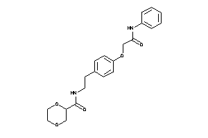 N-[2-[4-(2-anilino-2-keto-ethoxy)phenyl]ethyl]-1,4-dioxane-2-carboxamide