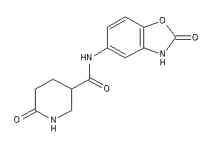 6-keto-N-(2-keto-3H-1,3-benzoxazol-5-yl)nipecotamide