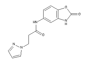 N-(2-keto-3H-1,3-benzoxazol-5-yl)-3-pyrazol-1-yl-propionamide