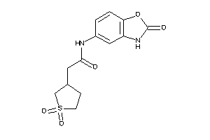 2-(1,1-diketothiolan-3-yl)-N-(2-keto-3H-1,3-benzoxazol-5-yl)acetamide