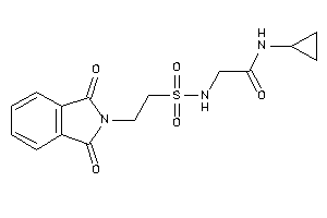 N-cyclopropyl-2-(2-phthalimidoethylsulfonylamino)acetamide