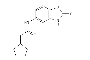 2-cyclopentyl-N-(2-keto-3H-1,3-benzoxazol-5-yl)acetamide