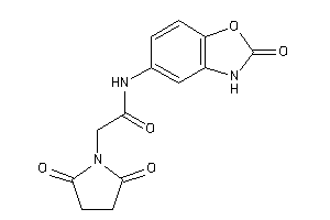 N-(2-keto-3H-1,3-benzoxazol-5-yl)-2-succinimido-acetamide