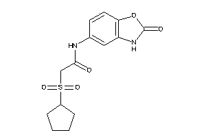 Image of 2-cyclopentylsulfonyl-N-(2-keto-3H-1,3-benzoxazol-5-yl)acetamide