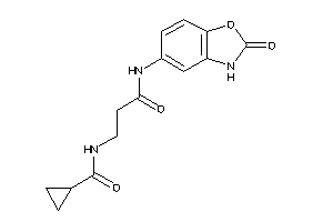 N-[3-keto-3-[(2-keto-3H-1,3-benzoxazol-5-yl)amino]propyl]cyclopropanecarboxamide