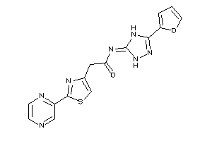 N-[3-(2-furyl)-1,4-dihydro-1,2,4-triazol-5-ylidene]-2-(2-pyrazin-2-ylthiazol-4-yl)acetamide