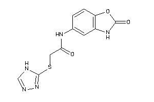 N-(2-keto-3H-1,3-benzoxazol-5-yl)-2-(4H-1,2,4-triazol-3-ylthio)acetamide