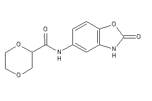 Image of N-(2-keto-3H-1,3-benzoxazol-5-yl)-1,4-dioxane-2-carboxamide