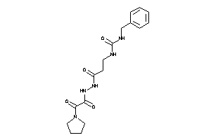 Image of 1-benzyl-3-[3-keto-3-[N'-(2-keto-2-pyrrolidino-acetyl)hydrazino]propyl]urea