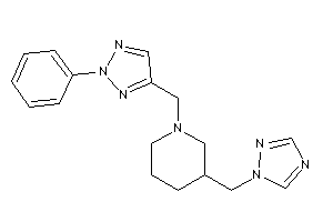 1-[(2-phenyltriazol-4-yl)methyl]-3-(1,2,4-triazol-1-ylmethyl)piperidine