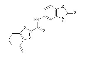 4-keto-N-(2-keto-3H-1,3-benzoxazol-5-yl)-6,7-dihydro-5H-benzofuran-2-carboxamide