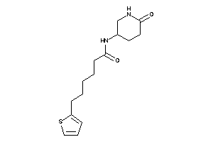 N-(6-keto-3-piperidyl)-6-(2-thienyl)hexanamide