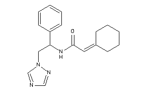 2-cyclohexylidene-N-[1-phenyl-2-(1,2,4-triazol-1-yl)ethyl]acetamide