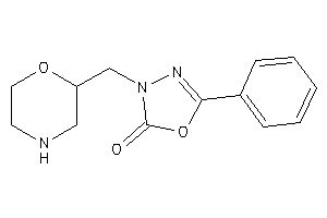 3-(morpholin-2-ylmethyl)-5-phenyl-1,3,4-oxadiazol-2-one