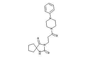 Image of 3-[3-keto-3-(4-phenylpiperazino)propyl]-1,3-diazaspiro[4.4]nonane-2,4-quinone
