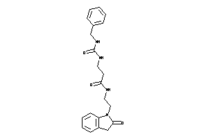 3-(benzylcarbamoylamino)-N-[2-(2-ketoindolin-1-yl)ethyl]propionamide