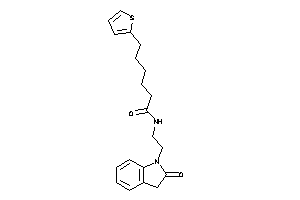 N-[2-(2-ketoindolin-1-yl)ethyl]-6-(2-thienyl)hexanamide