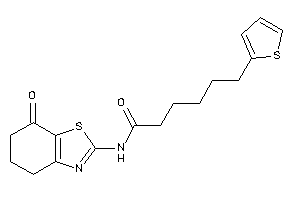 N-(7-keto-5,6-dihydro-4H-1,3-benzothiazol-2-yl)-6-(2-thienyl)hexanamide