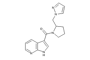 Image of [2-(pyrazol-1-ylmethyl)pyrrolidino]-(1H-pyrrolo[2,3-b]pyridin-3-yl)methanone