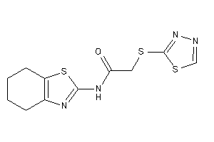 N-(4,5,6,7-tetrahydro-1,3-benzothiazol-2-yl)-2-(1,3,4-thiadiazol-2-ylthio)acetamide