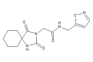 2-(2,4-diketo-1,3-diazaspiro[4.5]decan-3-yl)-N-(isoxazol-5-ylmethyl)acetamide