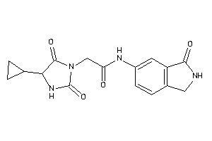 2-(4-cyclopropyl-2,5-diketo-imidazolidin-1-yl)-N-(3-ketoisoindolin-5-yl)acetamide