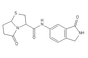 5-keto-N-(3-ketoisoindolin-5-yl)-3,6,7,7a-tetrahydro-2H-pyrrolo[2,1-b]thiazole-3-carboxamide