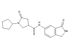 1-cyclopentyl-5-keto-N-(3-ketoisoindolin-5-yl)pyrrolidine-3-carboxamide