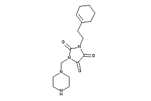 1-(2-cyclohexen-1-ylethyl)-3-(piperazinomethyl)imidazolidine-2,4,5-trione