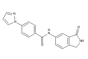 N-(3-ketoisoindolin-5-yl)-4-pyrazol-1-yl-benzamide