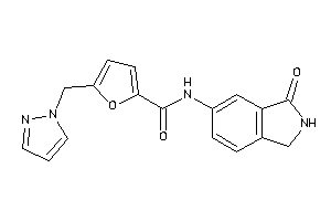 N-(3-ketoisoindolin-5-yl)-5-(pyrazol-1-ylmethyl)-2-furamide